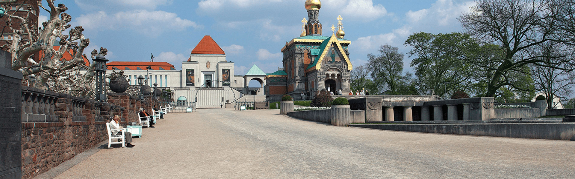 Header Bild Darmstadt im Herzen zu Gast auf der Mathildenhöhe