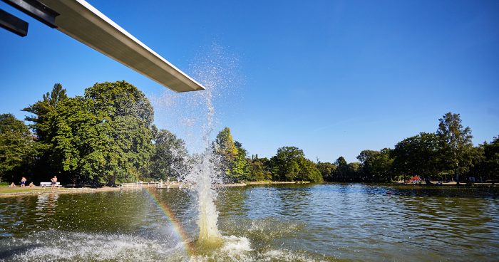 Wissenschaftsstadt Darmstadt Freibäder See Woog Mühlchen