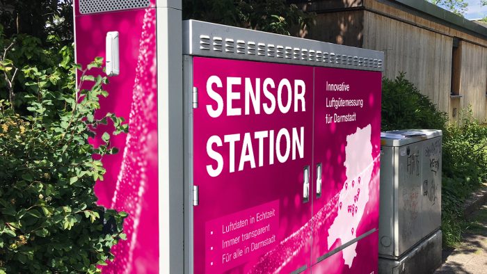 Digitalstadt Darmstadt und Deutsche Telekom AG bauen Deutschlands erstes digitales Messnetz für Luftschadstoffe