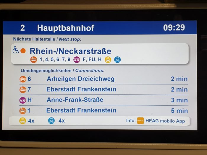 Mehr Informationen unterwegs