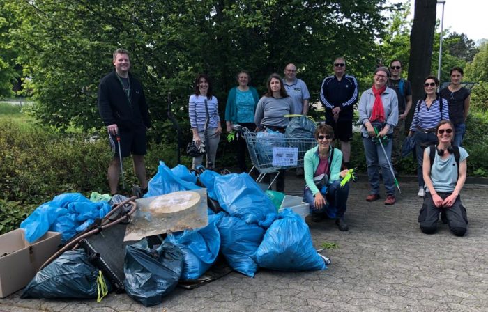 Clean Up Gruppe Darmstadt Melanie Kerth Müll 