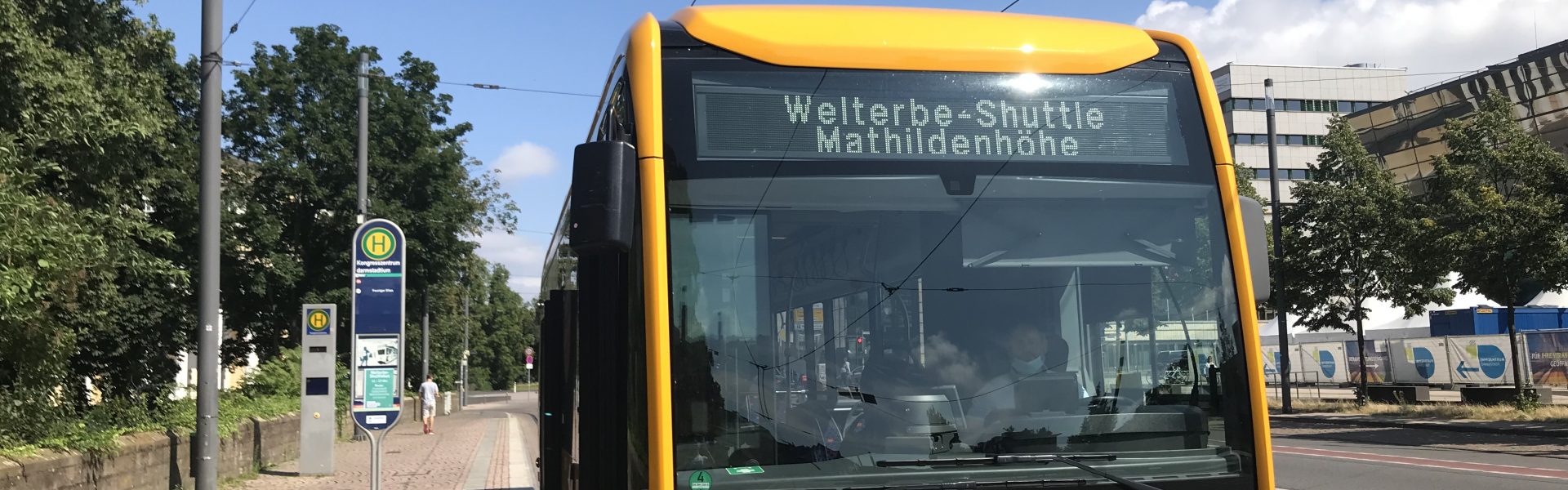 Header Bild Welterbe Shuttle fährt wieder täglich zwischen Innenstadt und Mathildenhöhe