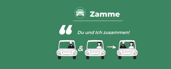 Fahrgemeinschafts-App „Zamme“ ist gestartet