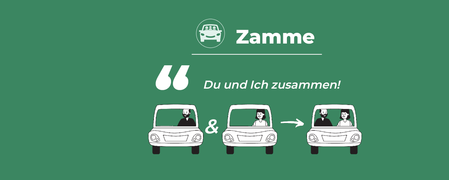 Header Bild Fahrgemeinschafts-App „Zamme“ ist gestartet