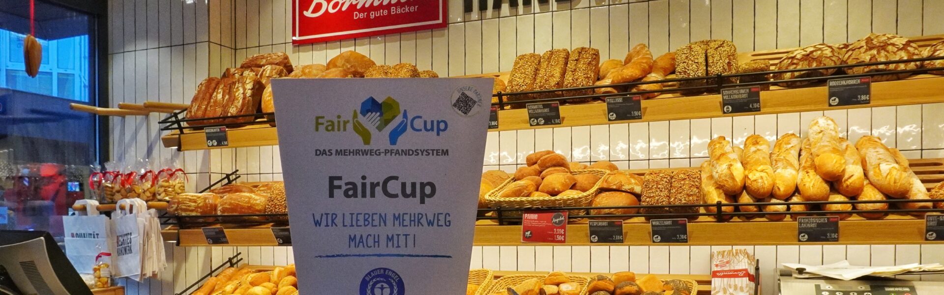 Header Bild HEAG FairCup: Mehrwegbecher ab Dezember bei der Darmstädter Handwerksbäckerei Bormuth