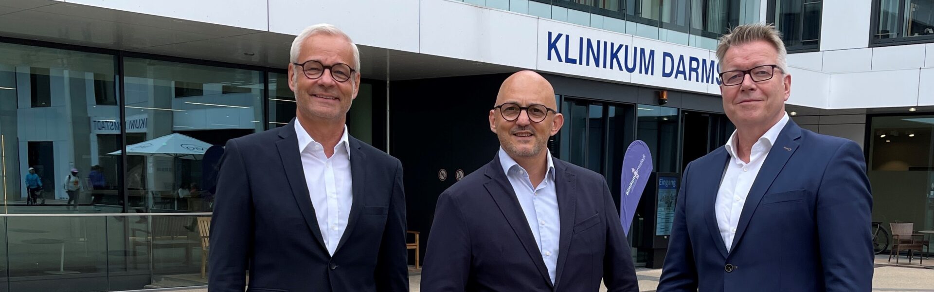 Header Bild Drei Geschäftsführer lenken das Klinikum Darmstadt ab 1. Juli