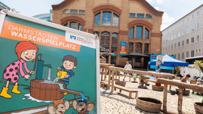 Darmstädter Wasserspielplatz von 11. Juli bis 03. August