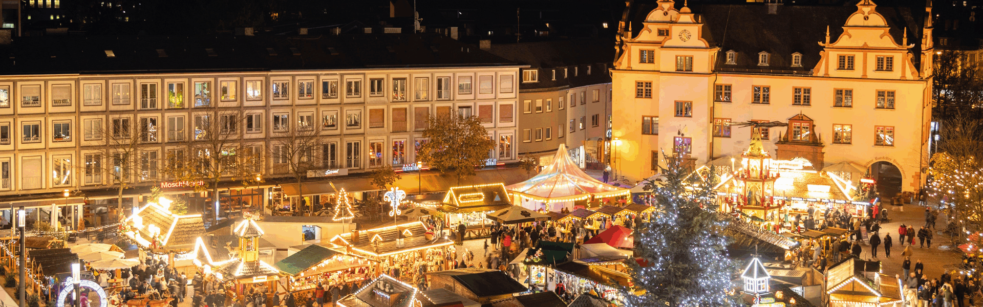 Header Bild Weihnachtszeit in Darmstadt: Lichterglanz, Glühweinduft und ein vielfältiges Programm