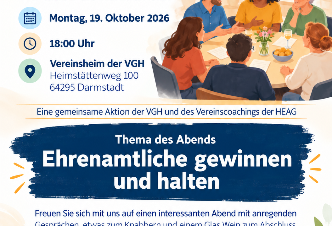 Runder Tisch Vereine „Ehrenamtliche gewinnen und halten“